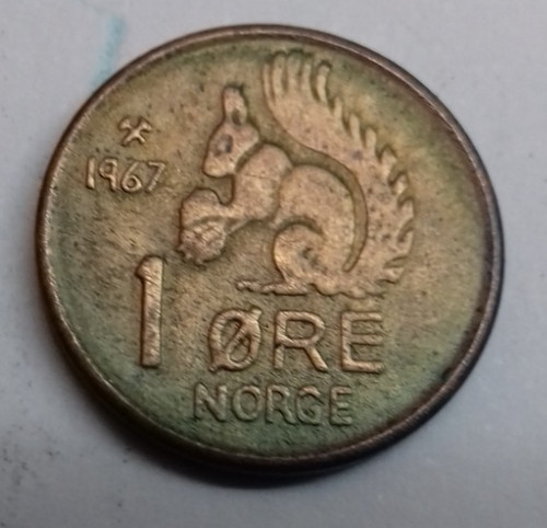 Norwegen öre 1967 - norwegen, 1