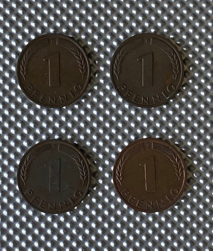 Brd pfennig 1967 - 4x,