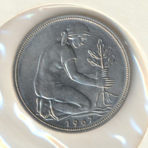 Brd pfennig 1967 d - 50,